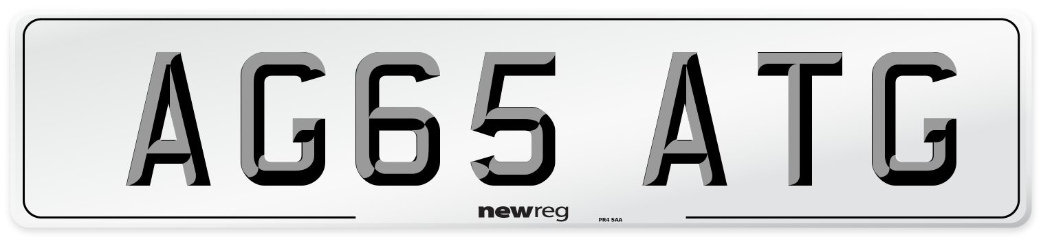 AG65 ATG Number Plate from New Reg